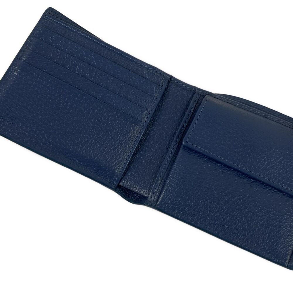 Gucci GG Plus/GG Supreme Bifold Wallet 768244 Black Dark Gray - Picture 3 of 5
